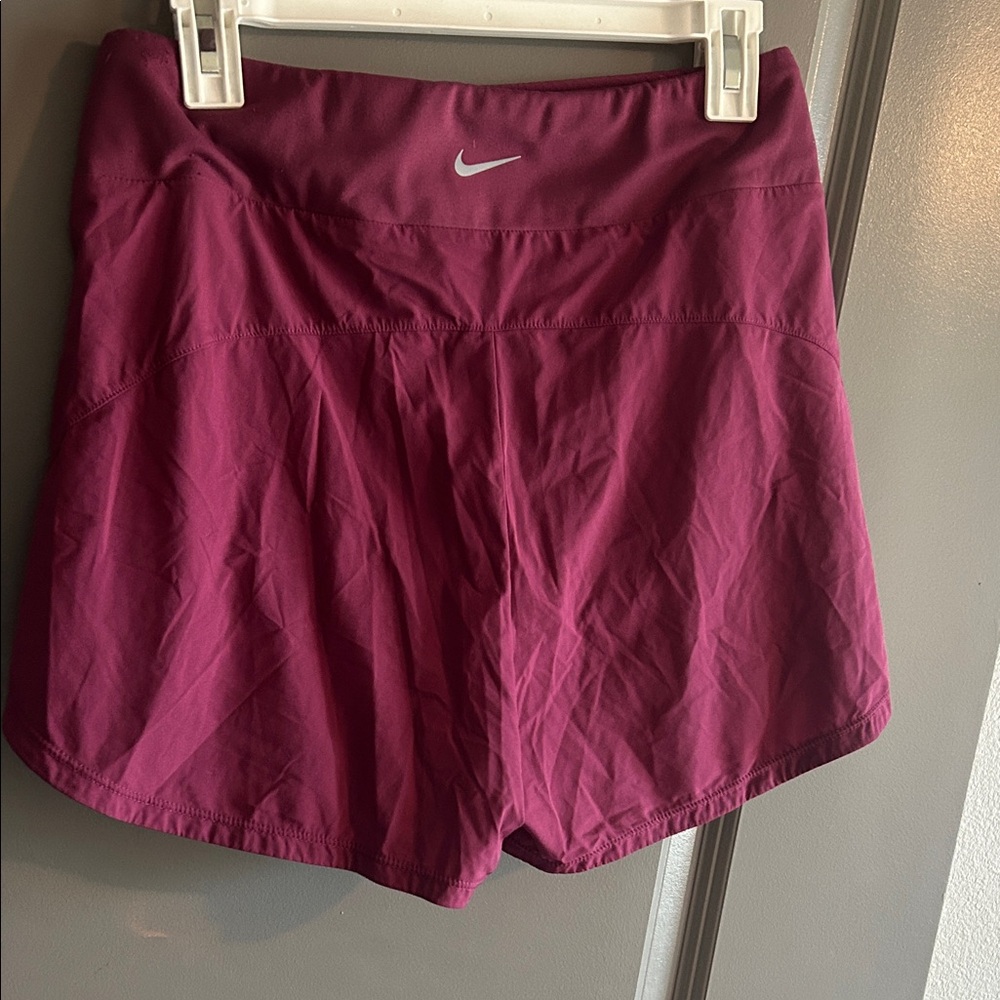 Nike Women's Berry Athletic Shorts with Reflective Swoosh